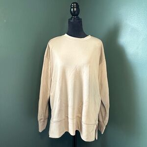 Sage Collective Oversized Beige Sweatshirt - M
